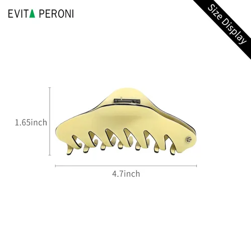 Miniatura 5 de EVITA PERONI Pinzas grandes para el cabello para mujer, pinzas de pelo de 4.7 pulgadas para cabello fino y rizado, pinzas grandes, pinzas