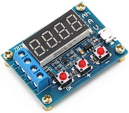 Miniatura 2 de HiLetgo Medidor de capacidad de batería Probador de descarga Analizador 1.5V-12V Medidor de capacidad de batería Probador de descarga