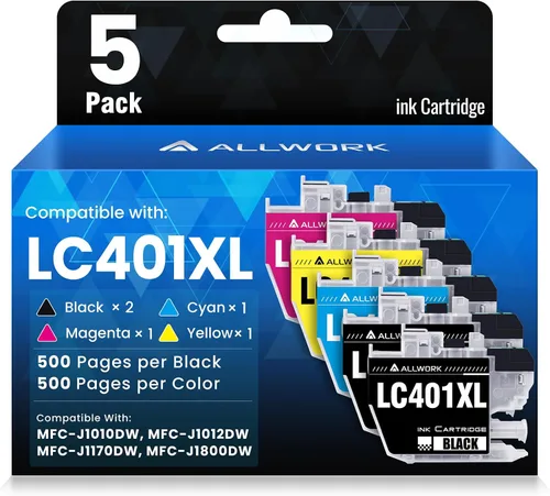 LC401XL LC401 MFC-J1010DW Cartuchos de tinta de alto rendimiento para impresora Brother LC401XL Cartucho de tinta compatible con impresora Brother