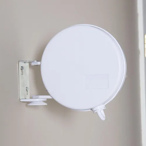 Miniatura 2 de Household Essentials Tendedero retráctil de una sola línea para colgar la ropa, 40 pies, color blanco