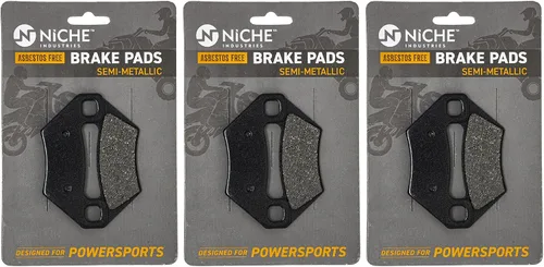 Miniatura 6 de NICHE Juego de pastillas de freno delanteras y traseras para Arctic Cat 1436-420 1436-811 Polaris 2204137 semimetálico