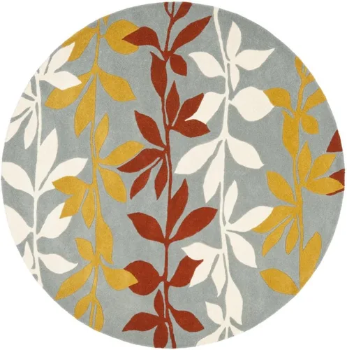 Miniatura 7 de SAFAVIEH Soho Collection SOH764B - Alfombra de área de lana y viscosa de 5 x 8 pies, color beige y multicolor