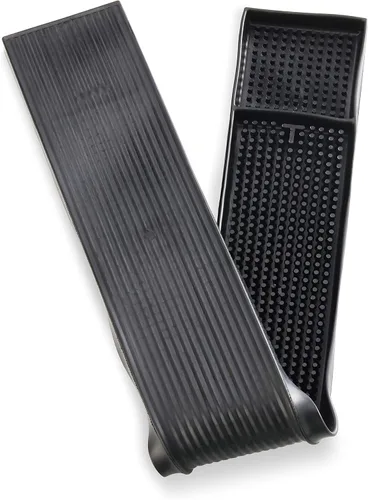 Miniatura 4 de New Star Foodservice 48438 Tapete de servicio de barra de goma para encimera, 26.5 x 3.25 pulgadas, negro