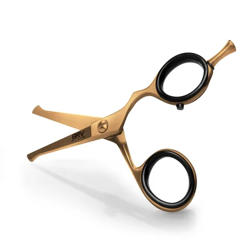 Miniatura 9 de BRV MEN Tijeras pequeñas de punta redondeada para hombres de 4.2 pulgadas Acero inoxidable de alto carbono Pelo de nariz para hombres Tijeras