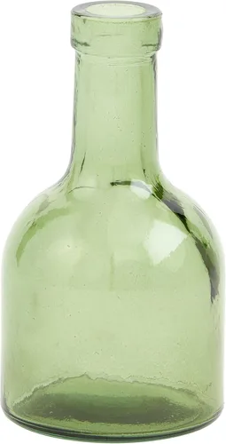 Mud Pie Jarrón corto para botella, verde, 3.5" x 6"
