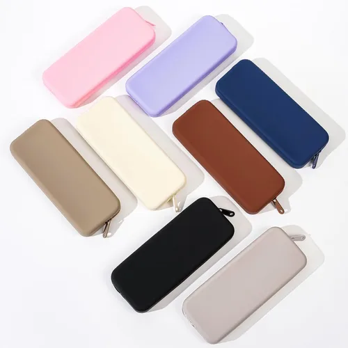 Miniatura 6 de Soporte para brochas de maquillaje de silicona, bolsa de maquillaje de viaje, organizador de brochas portátil suave, artículos esenciales de viaje