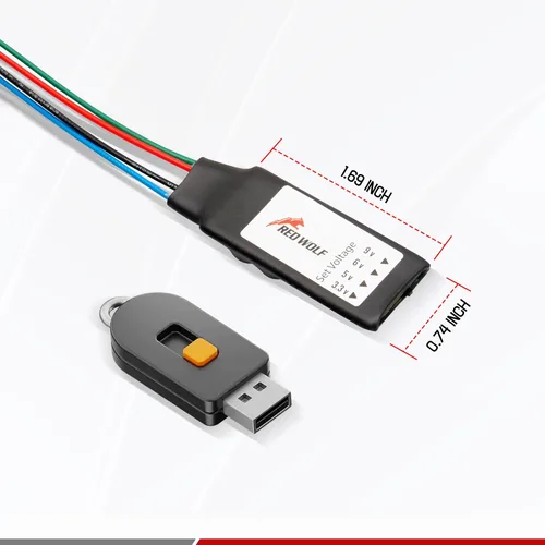 Miniatura 5 de RED WOLF Regulador de voltaje DC 12V a 3.3V 5V 6V 9V convertidor reductor adaptador de voltaje de fuente de alimentación, salida 2A corriente máxima