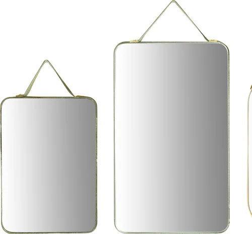 Miniatura 4 de Creative Co-Op Varios espejos de pared con bordes de terciopelo, multicolor, juego de 6