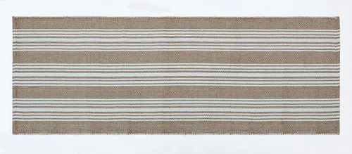 Miniatura 6 de Alfombrilla de Yoga Tejida a Mano 100% Algodón - Gruesa Hecha en Telar en India - para Ejercicio en Piso de Gimnasio - Corredor para Dormitorio