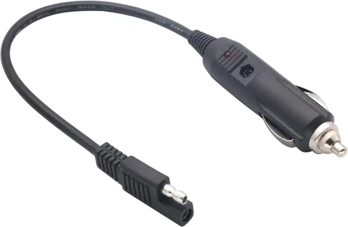 Miniatura 5 de Cable de encendedor de cigarrillos SAE, enchufe macho de encendedor de cigarrillos de 12 V a SAE de 2 pines, conector de desconexión rápida