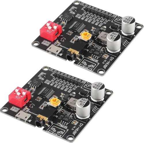 2 unids tablero de módulo de reproducción de voz MP3 reproductor de música 20 W 12 V 24 V placa de sonido de alta potencia UART E/S amplificador de
