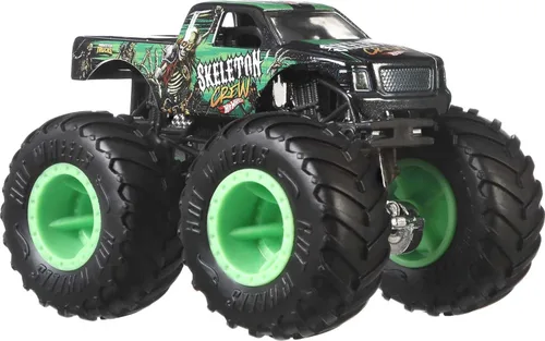 Miniatura 4 de Hot Wheels Monster Trucks, juego de 12 camiones monstruo de juguete fundidos a presión a escala 1:64 para niños y coleccionistas, los estilos pueden