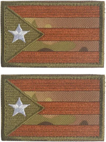 Miniatura 143 de 2 parches de bandera de Japón de AliPlus bordados tácticos militares moral parche apliques gancho y bucle