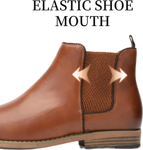 Miniatura 4 de Cestfini Men Chelsea Boots Casual Suede Dress Boots Comfortable Oxfords Ankle Boots for Men