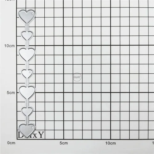 Miniatura 3 de DzIxY Troqueles de corte de metal en forma de corazón simples para kit de fabricación de tarjetas, juegos de troqueles de papel en relieve, 7