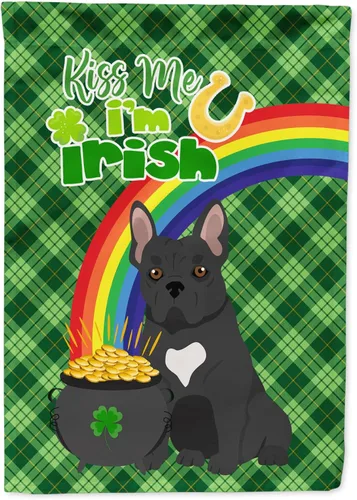 Miniatura 197 de Caroline's Treasures WDK4731GF - Bandera decorativa para jardín del día de San Patricio, color negro y tostado, Airedale Terrier, para jardín