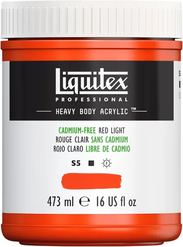 Miniatura 81 de Liquitex Pintura Acrílica Profesional de Cuerpo Pesado, Tubo de 2 oz (59ml), Rojo Fluorescente