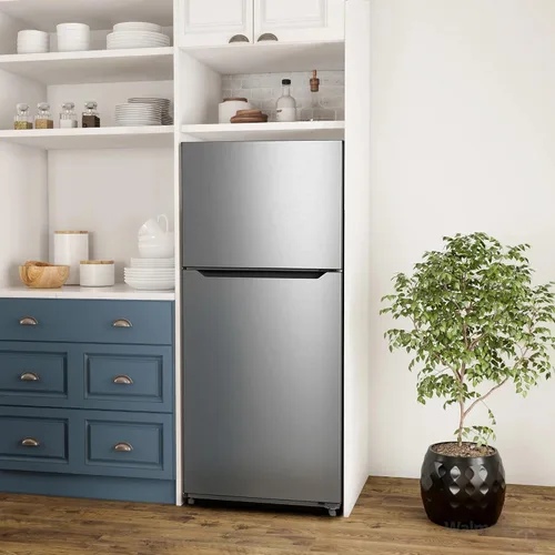 Miniatura 7 de SMETA Refrigerador de montaje superior de 30 pulgadas con congelador, 16.2 pies cúbicos de acero inoxidable de 2 puertas de profundidad, ahorro