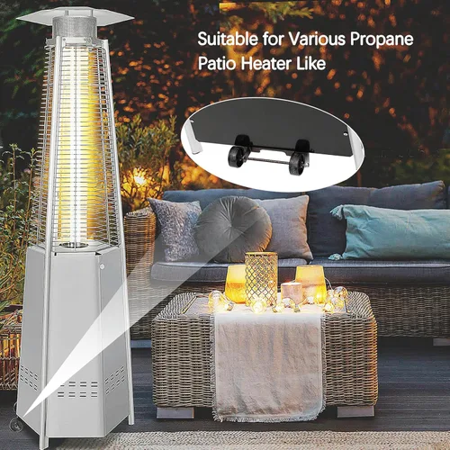 Miniatura 4 de Kit de rueda universal para calentador de patio al aire libre, piezas de repuesto para calentador de patio, rueda de calentador de propano para patio