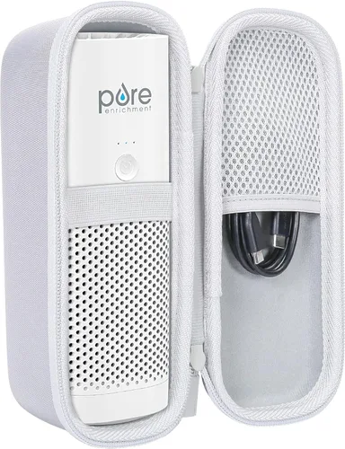 co2CREA Funda rígida compatible con Pure Enrichment PureZone Mini purificador de aire portátil (funda blanca)