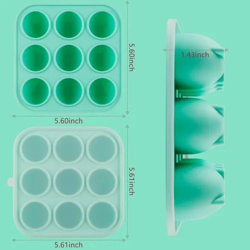 Miniatura 6 de Molde de silicona para perros de 9 cavidades con tapa para marioneta y marioneta masticadora eléctrica, moldes de silicona para perros congelados
