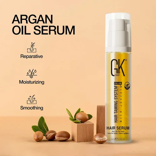 Miniatura 2 de GK HAIR Aceite de tamaño de viaje – Aceite de argán para el control del encrespamiento hasta 72 horas – Añade brillo y suaviza las puntas abiertas