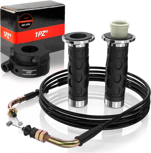 1PZ GS1-S78 7/8" Juego Universal de Acelerador de Agarre Giratorio con Cable de Acelerador para 50 cc 80 cc 125 cc 150 cc GY6 4 Tiempos Scooter