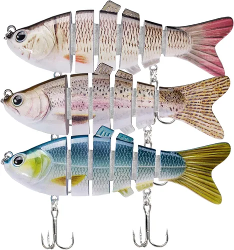 Miniatura 10 de TRUSCEND Swimmax - Señuelos de pesca realistas para agua salada y agua dulce, para trucha lucioperca, lucio, salmón azul, cebo, pesca de lubina
