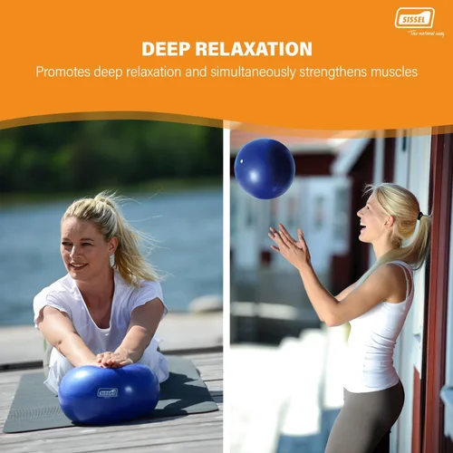 Miniatura 4 de SISSEL Pilates Soft Ball Gray 8.5 in Phthalate- & Latex-Free PVC for Deep Relaxation & Muscle Strengthening 340 lbs Capacity Includes