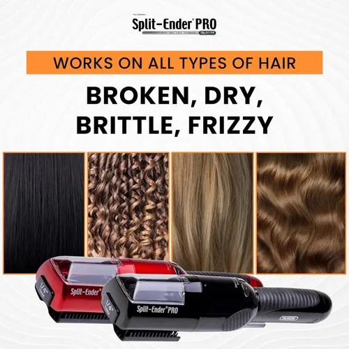 Miniatura 5 de Split-Ender PRO - Herramienta de Belleza Profesional Original - Recortadora de Puntas Abiertas Inalámbrica para Cabello Dañado, Seco, Quebradizo