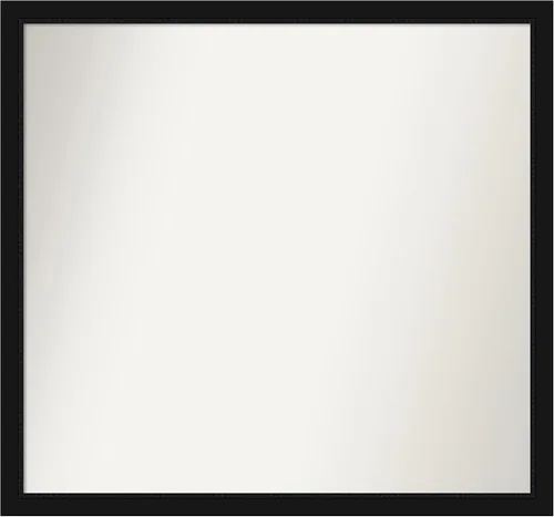 Miniatura 153 de Amanti Art Espejo de baño negro para sobre fregadero, 22 x 22 pulgadas, espejo de tocador cuadrado estrecho negro Avon, marco de madera casual
