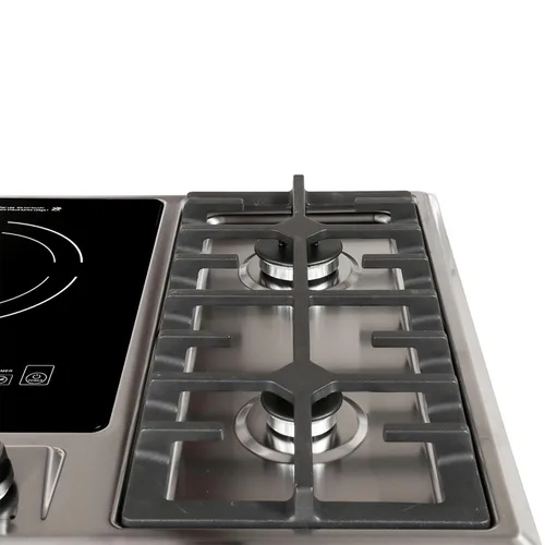 Miniatura 6 de TI-1+2B 23 pulgadas Inducción única incorporada + 2 quemadores de gas, placa combinada con certificación UL858