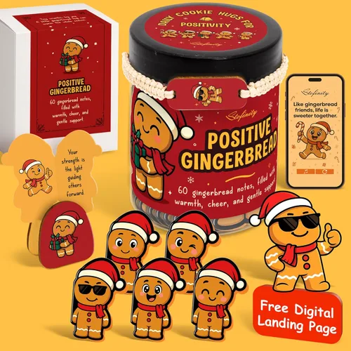 Miniatura 22 de Stofinity Tarro de 60 tarjetas de afirmación de pepinillos positivos – Regalo de aliento, positividad y apoyo emocional para niñas adolescentes