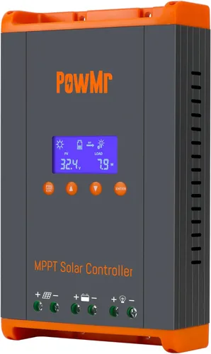Miniatura 9 de Regulador solar PowMr de 60 A MPPT, controlador de carga de batería de 60 amperios para baterías de litio LiFePO4 y de plomo-ácido de 12 V/24 V/36