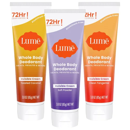 Miniatura 10 de Lume Desodorante para todo el cuerpo - Tubo de crema invisible - Control de olor durante 72 horas - Sin aluminio, sin bicarbonato de sodio, seguro
