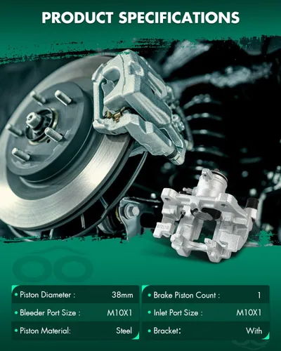 Miniatura 2 de SCITOO 18B5477 Conjunto de Pinza de Freno de Disco Trasera Izquierda con Soporte Para Ford Para Fusion/Para Police Responder Hybrid/Para SSV Plug-In
