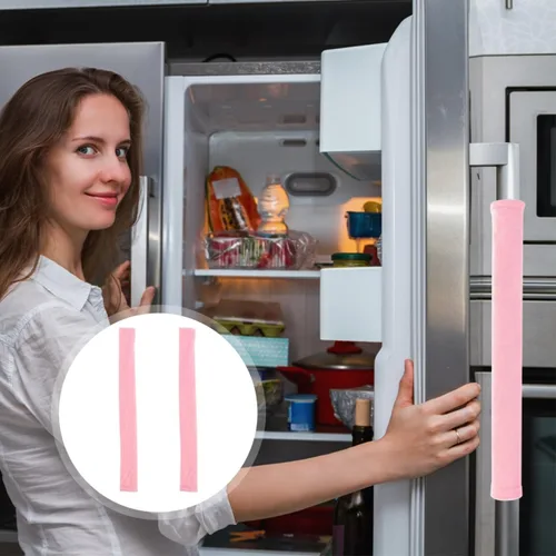Miniatura 7 de Fundas antideslizantes para manijas de refrigerador de 2 a .35 x 4.72 x 0.19 pulgadas, protectores de manijas de puerta para electrodomésticos