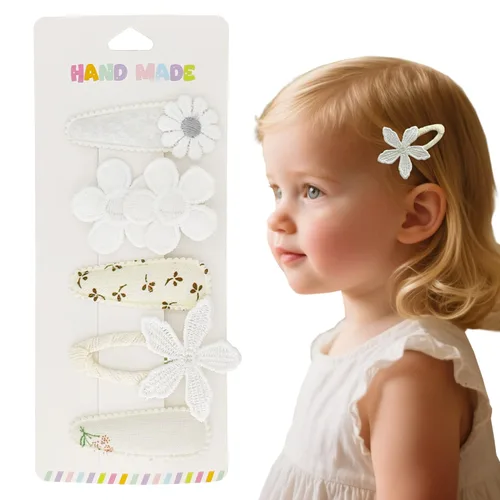Miniatura 9 de 20 pinzas para el pelo de bebé, antideslizantes, totalmente forradas, suaves para niñas y niños pequeños, accesorios para el cabello hechos a mano