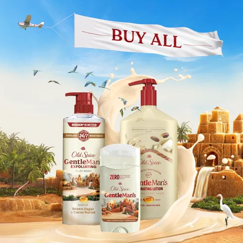 Miniatura 8 de Old Spice GentleMan's - Desodorante de tacto seco sin aluminio para hombres, frescura duradera 24/7, suave para la piel con acondicionadores