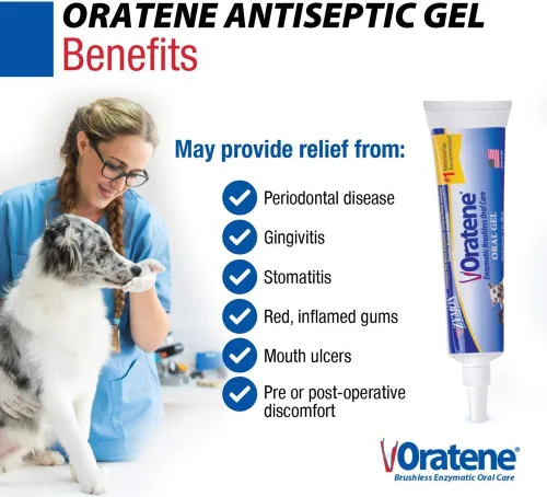 Miniatura 2 de Pet King Brands ZYMOX Oratene Gel Bucal Sin Cepillo para Perros y Gatos, 1oz