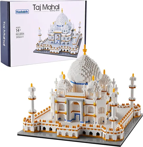 Kadablk Serie de arquitectura para adultos y adolescentes, juego de construcción de Taj Mahal, kit de construcción de modelos 3950 PCS, juego de