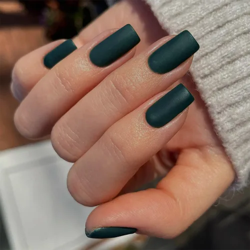 Miniatura 21 de KQueenest 30 PIEZAS Uñas Postizas Vino Rojo Oscuro, Uñas Cortas y Medianas Cuadradas, Uñas Acrílicas Burgundía, Uñas Postizas de Color Sólido, Uñas