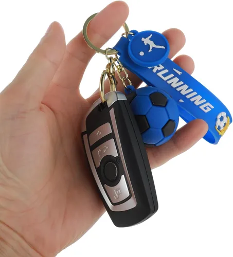 Miniatura 6 de Cobee Llavero de fútbol de regalo, llavero novedoso para niños, fanáticos de los deportes, llaveros de fútbol de silicona para regalos de fiesta