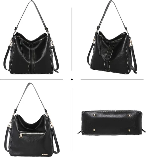 Miniatura 2 de Montana West Hobo Handbag for Women Large Purses and Handbags with Studs and Crossbody Strap