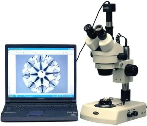 Miniatura 7 de AmScope SM-2TZ-DK Microscopio de zoom estéreo trinocular profesional, ocular WH10x, aumento de 3.5X-90X, objetivo de zoom 0.7X-4.5X, iluminación