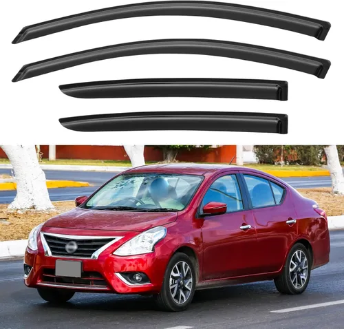 Miniatura 22 de YQAUTEC Viseras de Ventana Protectores de Lluvia para Honda Civic 2022 2023 2024 2025 2026, Deflectores de Viento de Ventilación de Ventana Fuera