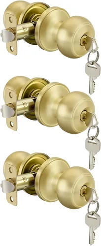 Miniatura 58 de Goldenwarm - Perillas interiores de puerta de bronce aceitado, perillas para puerta de dormitorio, pomo de puerta de bronce con privacidad, perilla