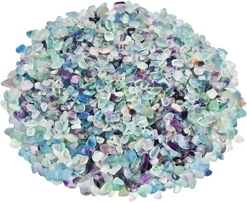 Miniatura 7 de SUNYIK Piedras de Cuarzo Trituradas con Forma Irregular de 1 Libra (Aproximadamente 460 Gramos)