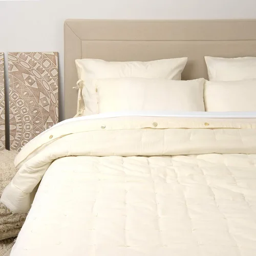 Miniatura 8 de Best Home Fashion Edredón de lino y algodón con diamantes, elegancia casual, ropa de cama ligera y elegante, manta, individual, gris, 86 pulgadas