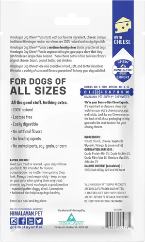 Miniatura 2 de Himalayan Dog Chew Yak Cheese - Masticables para perros de queso de yak, sin lactosa y sin granos, fabricados en Estados Unidos, para todas